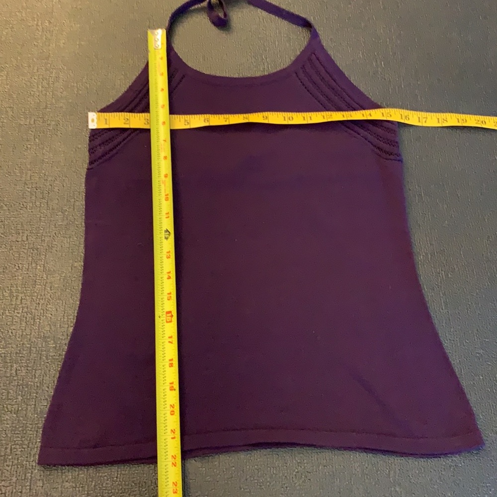 Talbots Plum Halter Tank Top-S - Picture 4 of 7
